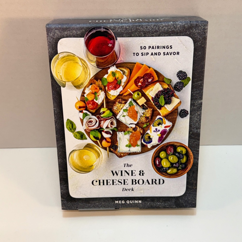 The Wine and Cheese Board Deck 50 Pairings to Sip and Savor Meg Quinn NEW
